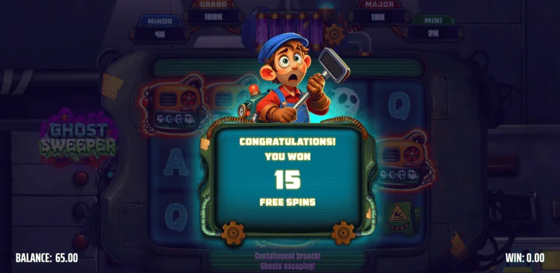 घोस्ट स्वीपर - Free Spins शुरू हो रहे हैं